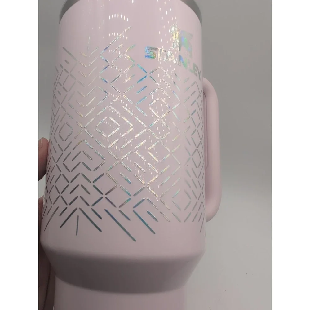 Stanley 40oz Pink Icicle Gloss Winter Wonderland Sparkle NEW - Picture 5 of 8